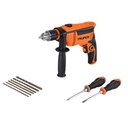 100291 / Combo rotomartillo 1/2' 650W, 6 brocas y 2 desarmadores,PRO, Truper