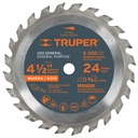 100172 / Disco sierra 4-1/2' para madera, 24 dientes centro 3/8', Truper